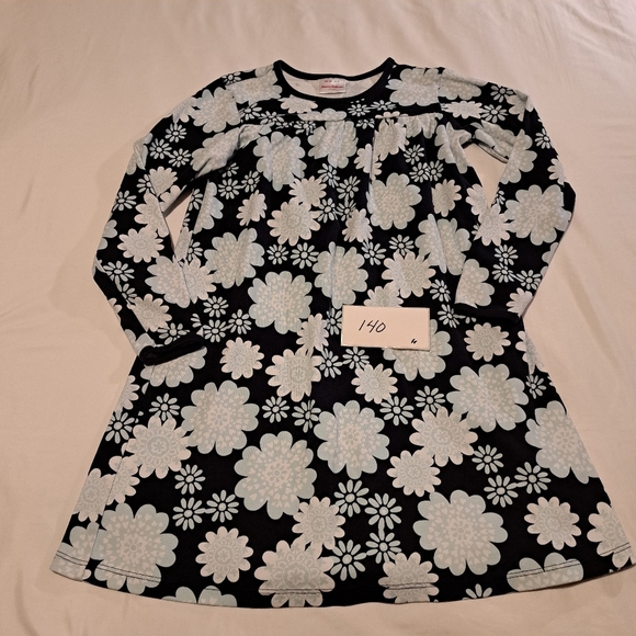 Floral Kids Dress - Black and White - Picture 1 of 3